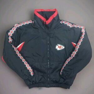Vintage Chiefs Puffer Coat Kansas City Jacket Size XL